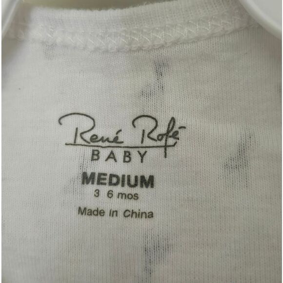 3/$10 René Rofé White Baby Onesie - Picture 3 of 5